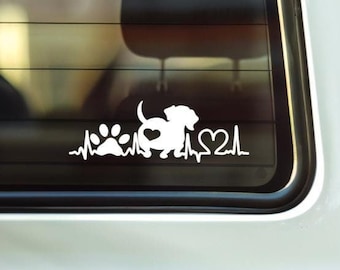 Custom Dachshund Car Decal: Dog Silhouette, Pet Lover Gift