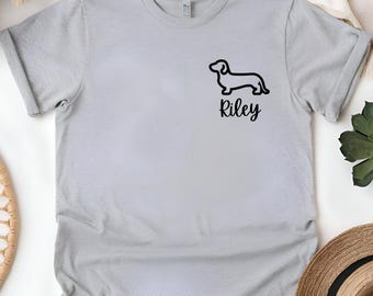 Personalized Dachshund T-Shirt: Doxie Wiener Dog Gift