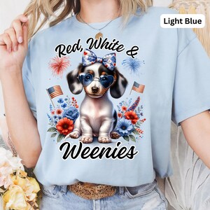 4th of July Dachshund Tee: Patriotic Weenie Dog Mom Shirt image 5