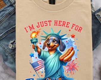 4th of July Dachshund Shirt: Patriotic Weenie Dog Tee