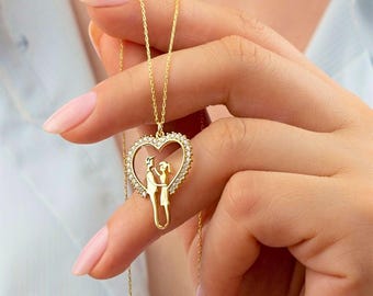 Micory Bracciale Cuore Donna In Argento 925 | Lunghezza Regolabile 17+4 Cm | Ipoallergenico Placcato Rodio | Con Cofanetto Regalo