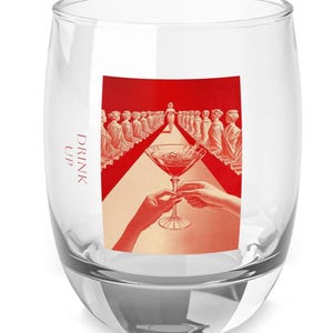 Stemless Whiskey Cocktail Glasses Retro Art Old Hollywood Small Wine Glass Barware Kitchen Decor Vintage Personalized Wine Custom Bar Glass