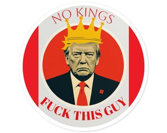 Adesivo in vinile anti-Trump: decalcomania per auto con protesta politica