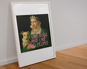 Vintage inspiriert Hund Humor Wand Kunst Poster Wohnkultur Haustier Liebhaber Geschenk Doggie Mom Geschenk Poster Druck
