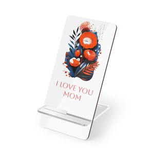 Soporte para teléfono, regalo para el día de la madre, soporte de escritorio para teléfono móvil, soporte de exhibición para teléfono móvil, soporte para celular, te amo mamá