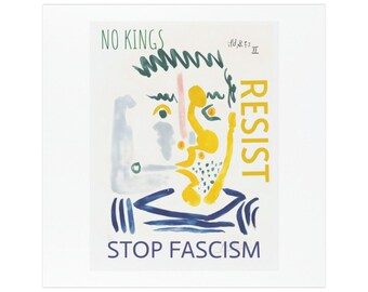 Anti-Fascism Car Magnet: Political Protest Art Decal