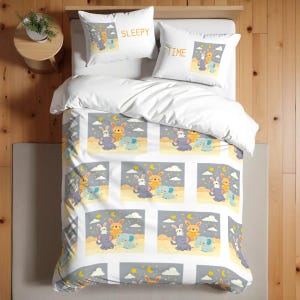 Custom Twin Duvet Cover Set Toddler Kids Infant Bedding Duvet Bedding Set Comforter Cover Kid&#39;s Room Duvet Bedding Set Gifts for Kids Bed