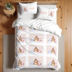 Custom Twin Duvet Cover Set Toddler Kids Infant Bedding Duvet Bedding Set Comforter Cover Kid's Room Duvet Bedding Set Gifts for Kids Bed