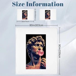 Juego de funda nórdica completa Michelangelo Bubble Gum: Ropa de cama pop art para adolescentes imagen 6