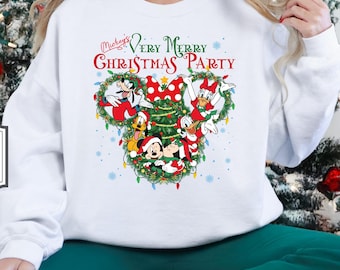 Disney Christmas Sweatshirt, Mickey’s Very Merry Christmas, Kids Mickey & Friends Christmas Sweatshirt, Disneyland Xmas Family Holiday Shirt