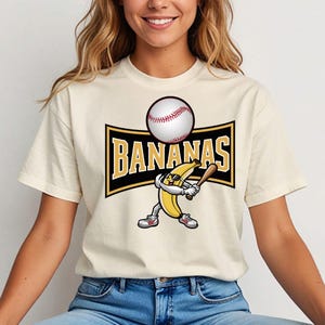 Bananas Baseball Shirt, Cool Banana Shirt, Banana Baseball Shirt,Hip Hop Banana Shirt,Funny Baseball Shirt,Baseball Gift, Kids t shirt