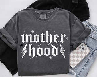 Comfort Colors® Mother Hood Shirt, Trendy Mama Tshirt, Mom Life Tee,Oversized Mom T-shirt, Mothers day T Shirt,Cool Mom Club,Graphic T shirt