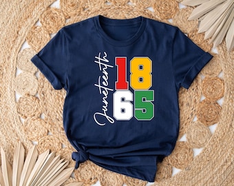 1865 Juneteenth Shirt, Afro Woman Shirt, Juneteenth Shirt, Freedom Shirt, African American Juneteenth Shirt, History shirt, gift for her