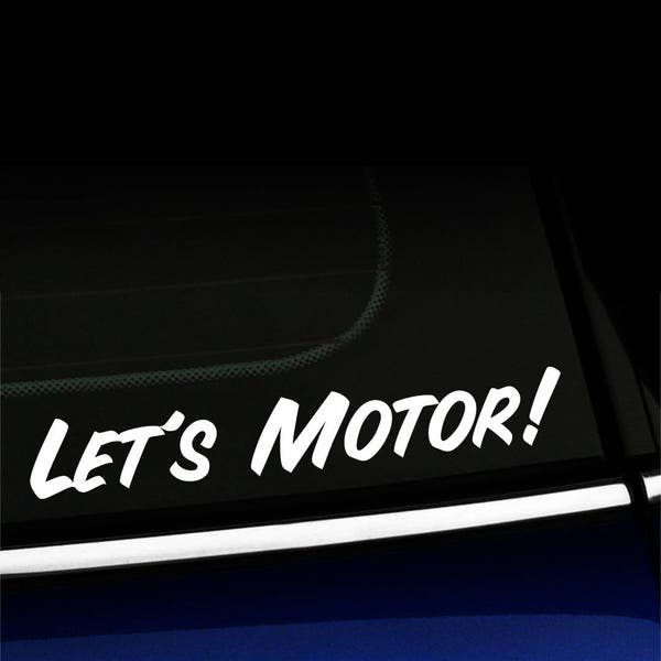 Let's Motor decal