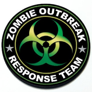 Zombie Outbreak Response Team - Magnetic Grill Grille Badge for MINI Cooper
