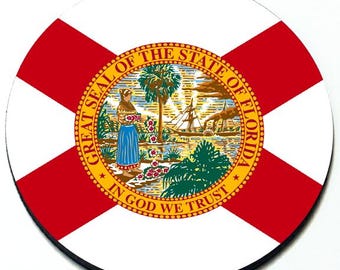 Florida State Flag - Magnetic Grill Badge for MINI Cooper