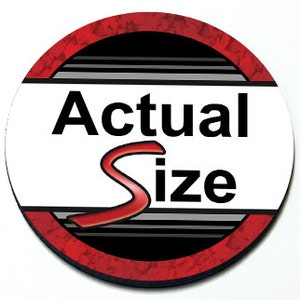 Tatsächliche Größe - Magnetischer Grill-Badge für MINI Cooper