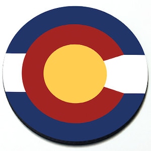Colorado State Flag - Magnetic Grill Badge for MINI Cooper