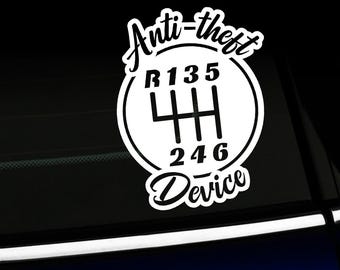Anti-theft Device - Vinyl Decal - Choose your color!
