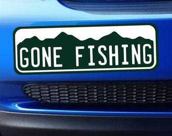 Gone Fishing - Large Colorado Bumper Sticker