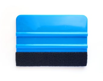 Blue Squeegee with Felt Edge