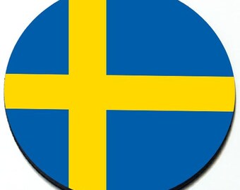 Swedish Flag - Magnetic Grill Badge for MINI Cooper