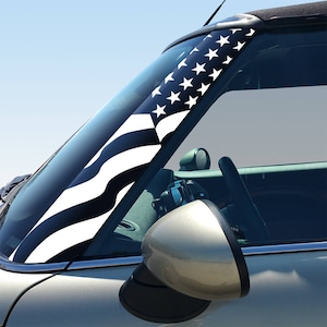 US Flag A Pillar Graphics - Set of 2 Decals for MINI Cooper R50 R52 R53 R55 R56 R57 R58 R59 R60 R61 F54 F56 F57 F55 F60