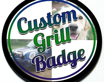 Custom Grill Badge - Submit your own design/photo/art! Magnetic Grill Badge for MINI Cooper