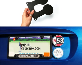 Portaetiquetas de doble rejilla lateral para matrícula MINI Cooper