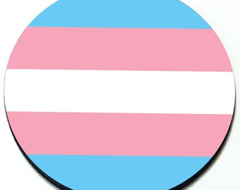 Trans Flag - Magnetic Grill Badge for MINI Cooper