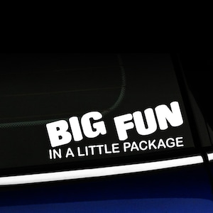 Big Fun in a Little Package decal