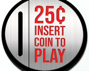 Insert Coin to Play - Magnetic Grill Badge for MINI Cooper