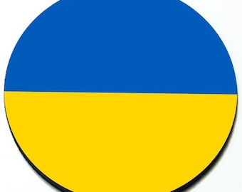 Ukrainian Flag - Magnetic Grill Badge for MINI Cooper