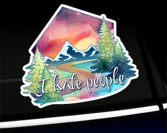 Sticker I Hate People