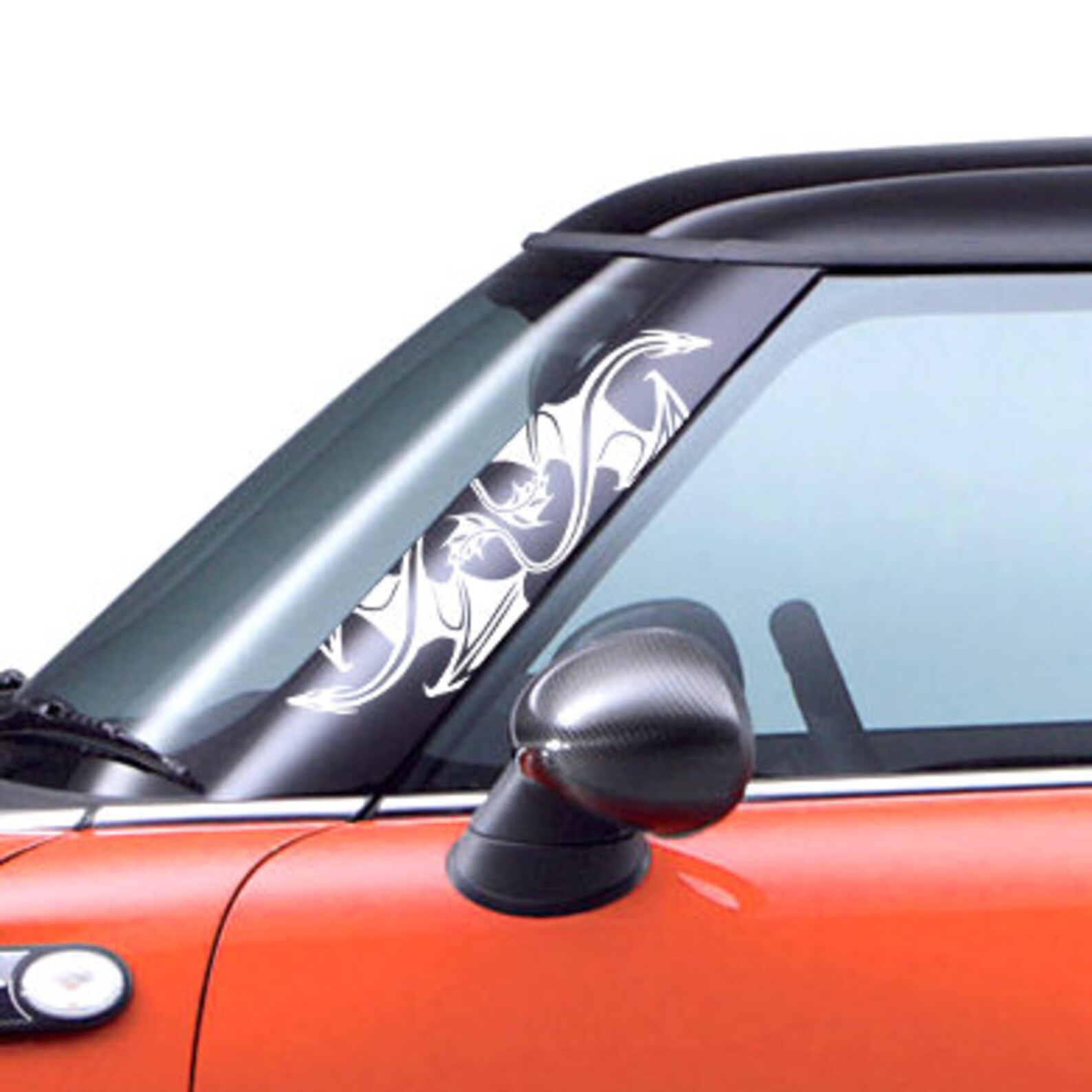 Mini R60 Decals Dragon A Pillar Graphics - Set of 2 Decals for MINI Cooper R50 R52 R53 ...