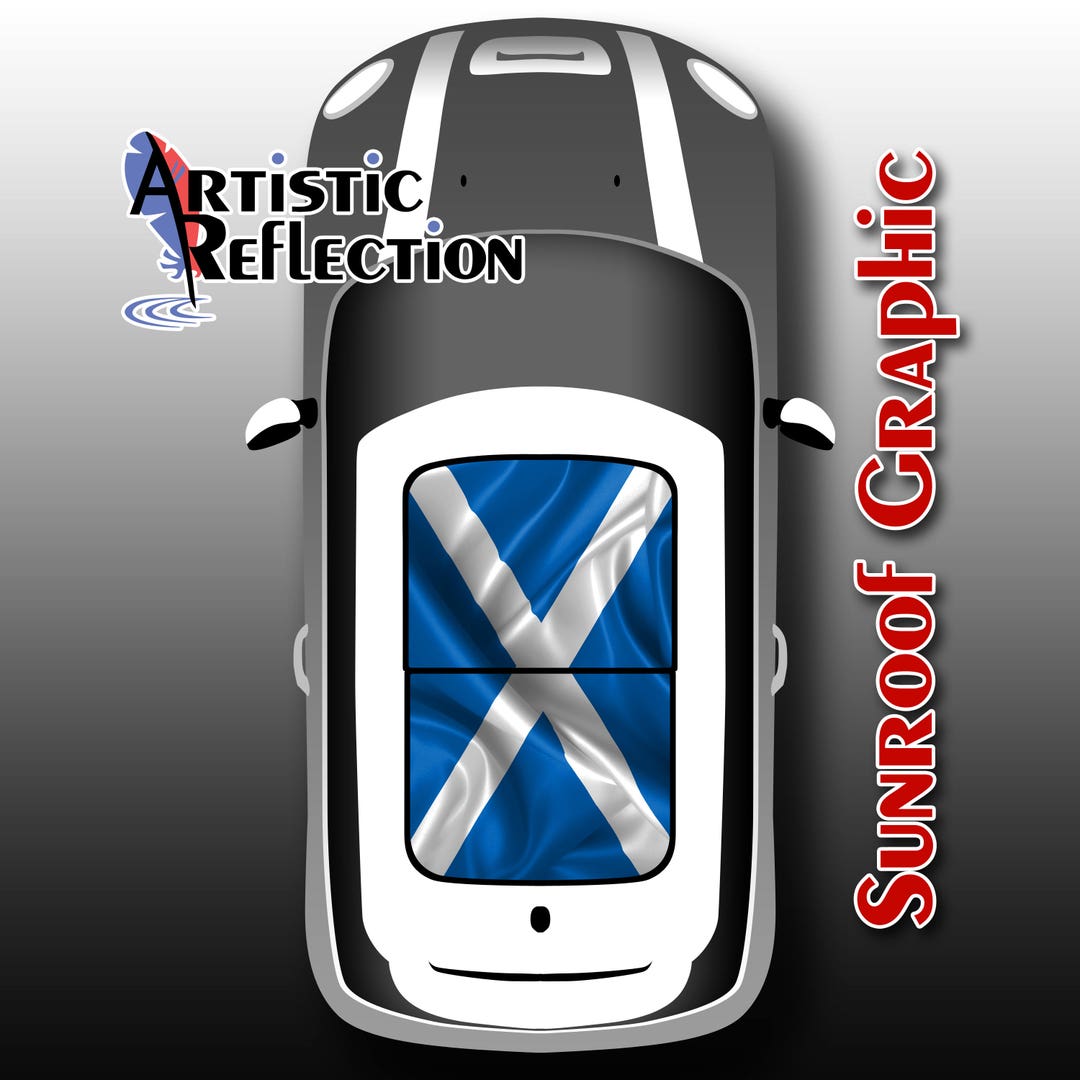 Scotland Flag Sunroof Graphic for MINI Cooper Etsy