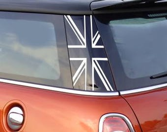 Black Jack C (REAR) Pillar Graphics - Set of 2 Decals for MINI Cooper R55 R56 F55 F56 F65 U25