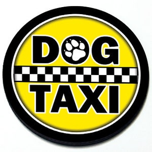 Dog Taxi -  Funny MINI Cooper Coupe Magnetic Grill Badge