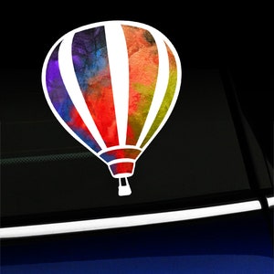 Watercolor Hot Air Balloon - Sticker