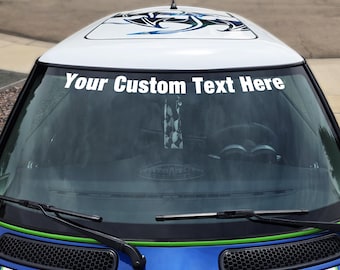 Custom Windshield Banner - for MINI Cooper R50, R52, R53, R55, R56, R57, R60, R61, F55, F56, F57, F65, F66, F67, U25