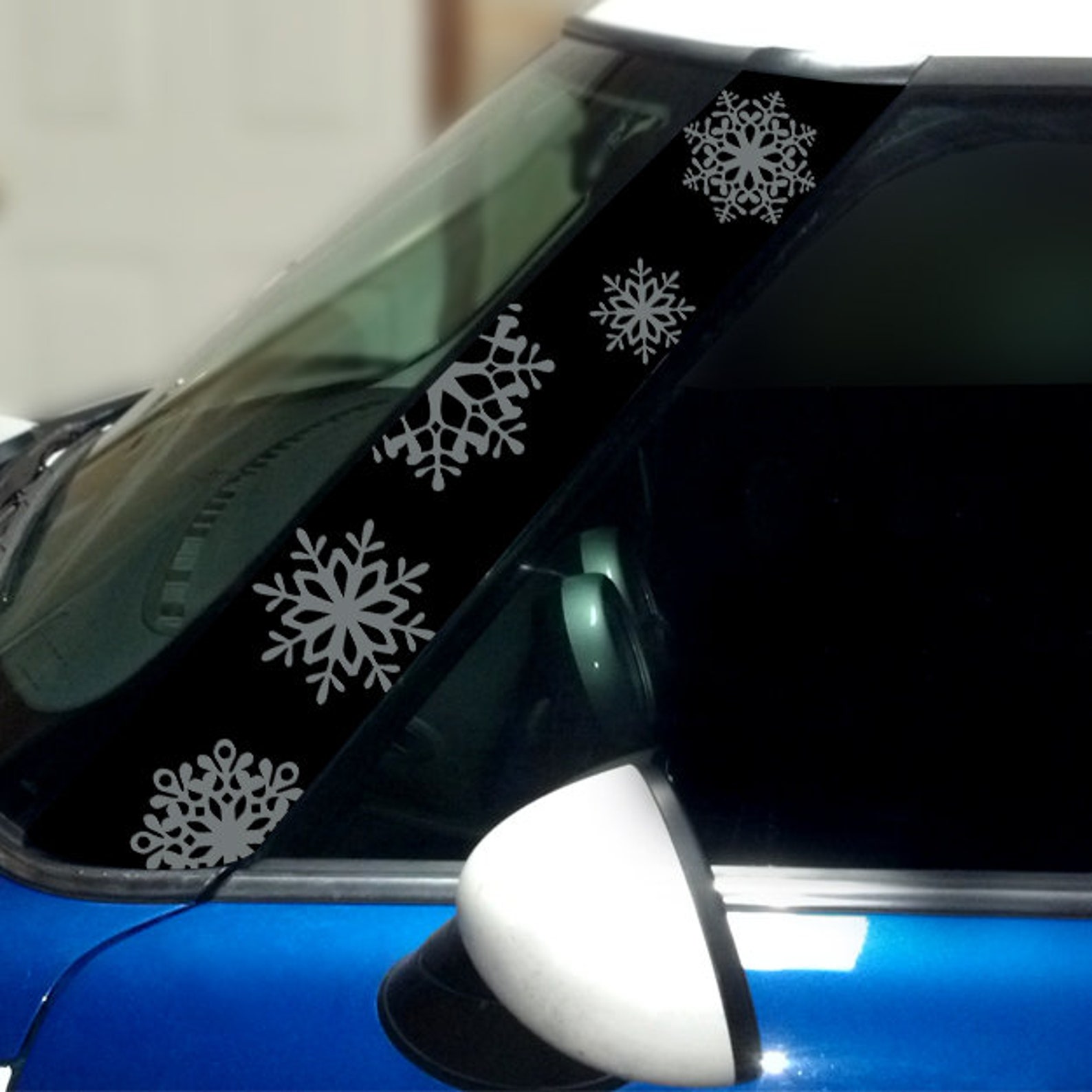 Snowflake Pillar Decals for MINI Cooper Choose your model Etsy