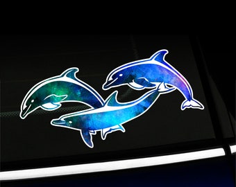 Watercolor Dolphins - Sticker