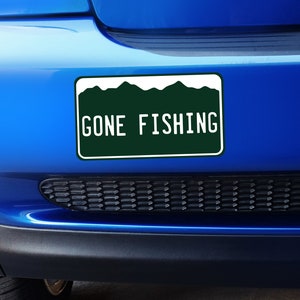 Gone Fishing - kleine bumpersticker Colorado