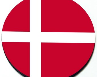 Danish Flag - Magnetic Grill Badge for MINI Cooper