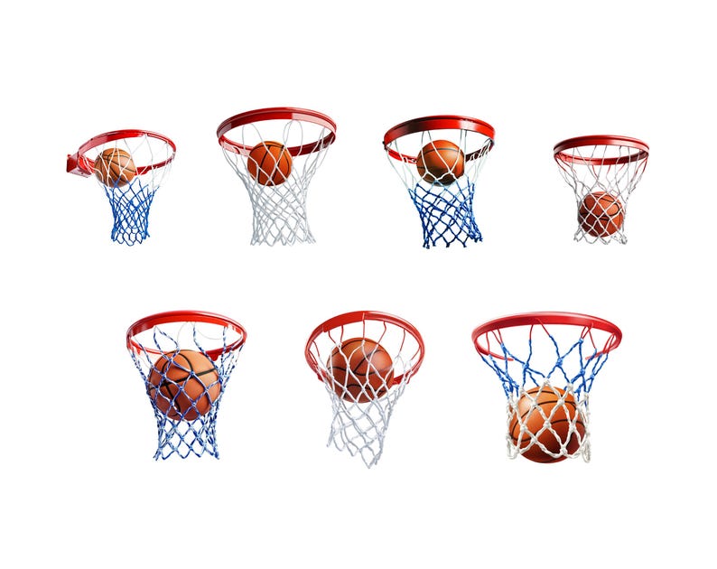 Watercolor Basketball Clipart Bundle Png, Basketball Hoop Clipart ...