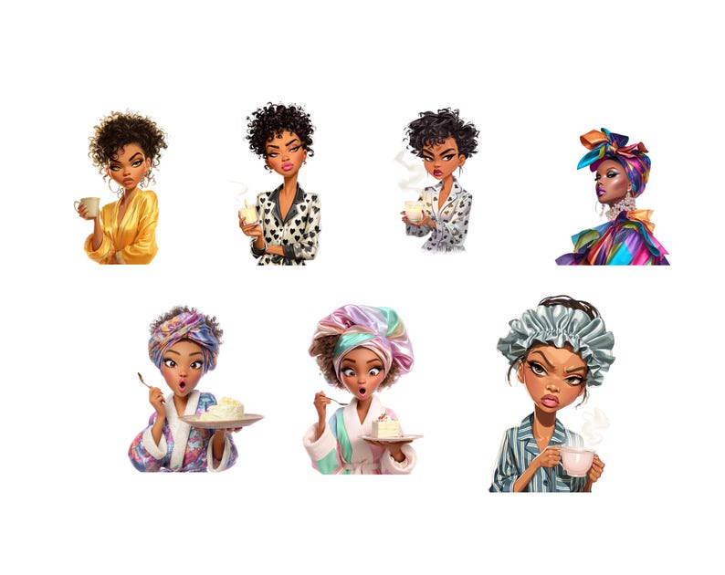 Sassy Black women clipart featuring confident and stylish illustrated characters.
Sassy Black women clipart digital download with bold, empowering illustrations.
Empowering sassy Black women clipart set perfect for stickers, planners, and designs.
Sassy Black women clipart illustrations celebrating confidence and personality.
Sassy Black women clipart digital bundle for creative projects and printables.