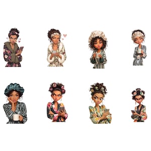Sassy Black women clipart featuring confident and stylish illustrated characters.
Sassy Black women clipart digital download with bold, empowering illustrations.
Empowering sassy Black women clipart set perfect for stickers, planners, and designs.
Sassy Black women clipart illustrations celebrating confidence and personality.
Sassy Black women clipart digital bundle for creative projects and printables.