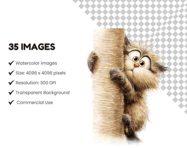 Quirky cats clipart set featuring cute and funny cat illustrations in high-quality PNG files.
Cute quirky cat clipart bundle with playful cartoon cats, expressions, and accessories for crafting projects.
Whimsical cat illustrations set with unique feline characters for scrapbooking and digital design.
Cartoon quirky cats clipart pack featuring fun cat poses and colorful designs for DIY crafts.
Quirky cat PNG clipart collection with adorable and humorous cat illustrations for printables.