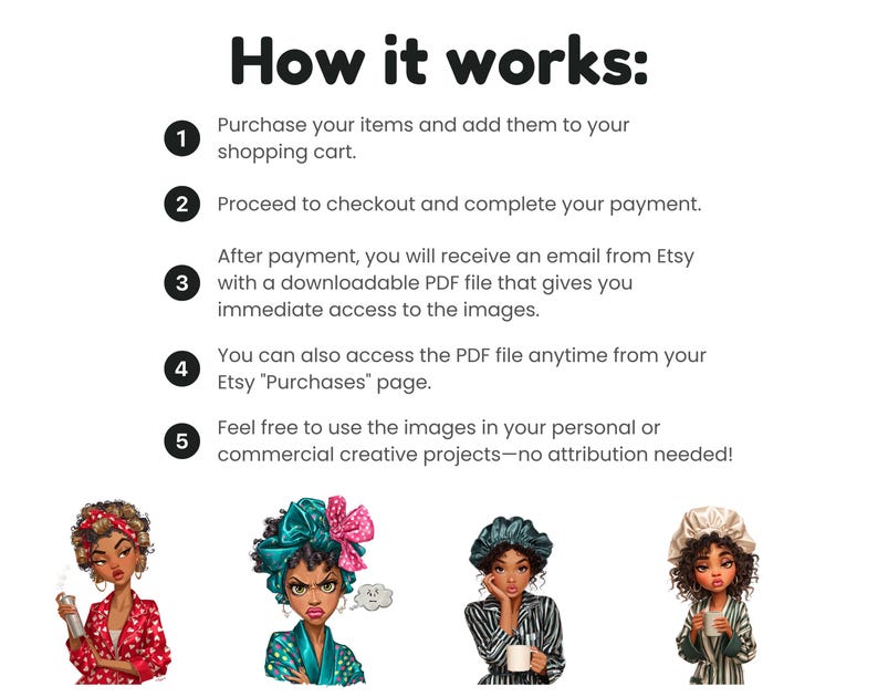 Sassy Black women clipart featuring confident and stylish illustrated characters.
Sassy Black women clipart digital download with bold, empowering illustrations.
Empowering sassy Black women clipart set perfect for stickers, planners, and designs.
Sassy Black women clipart illustrations celebrating confidence and personality.
Sassy Black women clipart digital bundle for creative projects and printables.