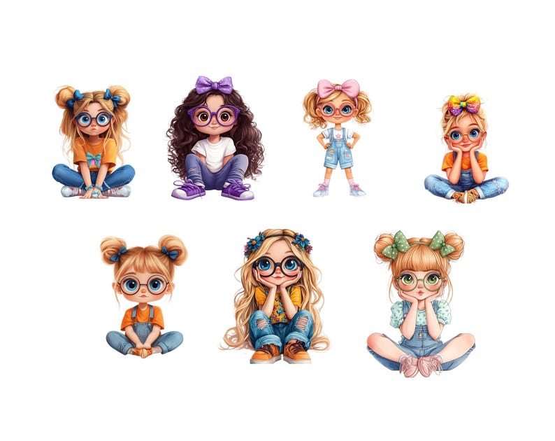cute girl clipart
little girl art
quirky girl art
big eye clipart
cartoon girl jpg
girl with glasses
whimsical clipart
digital girl art
bow girl clipart
kawaii girl png
sublimation girl
kids clipart pack
girly png bundle